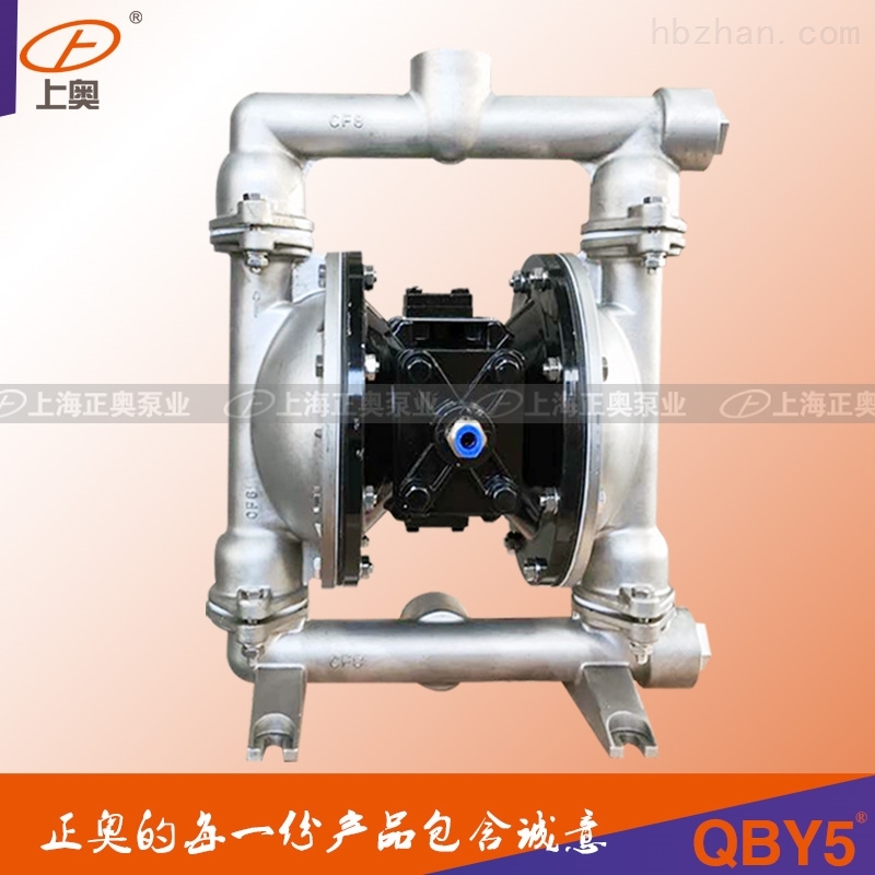 QBY5-25P304不锈钢气动隔膜泵配进口F46膜片